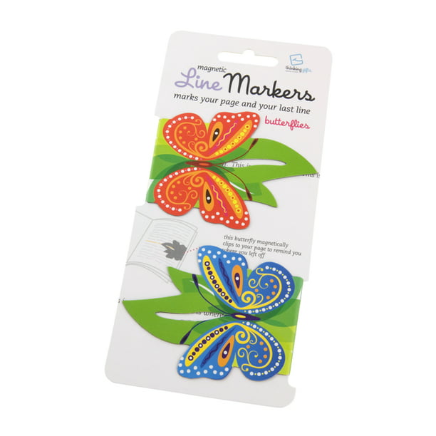 Hope Piece Joy Love Colorful Butterfly 2 x 1.5 Vinyl Decorative Magnetic Bookmark 